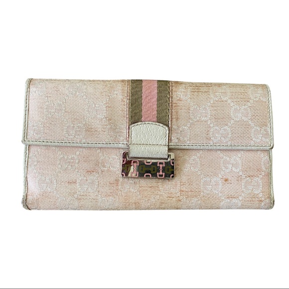 Gucci Handbags - Authentic Pink Gucci Long Wallet**